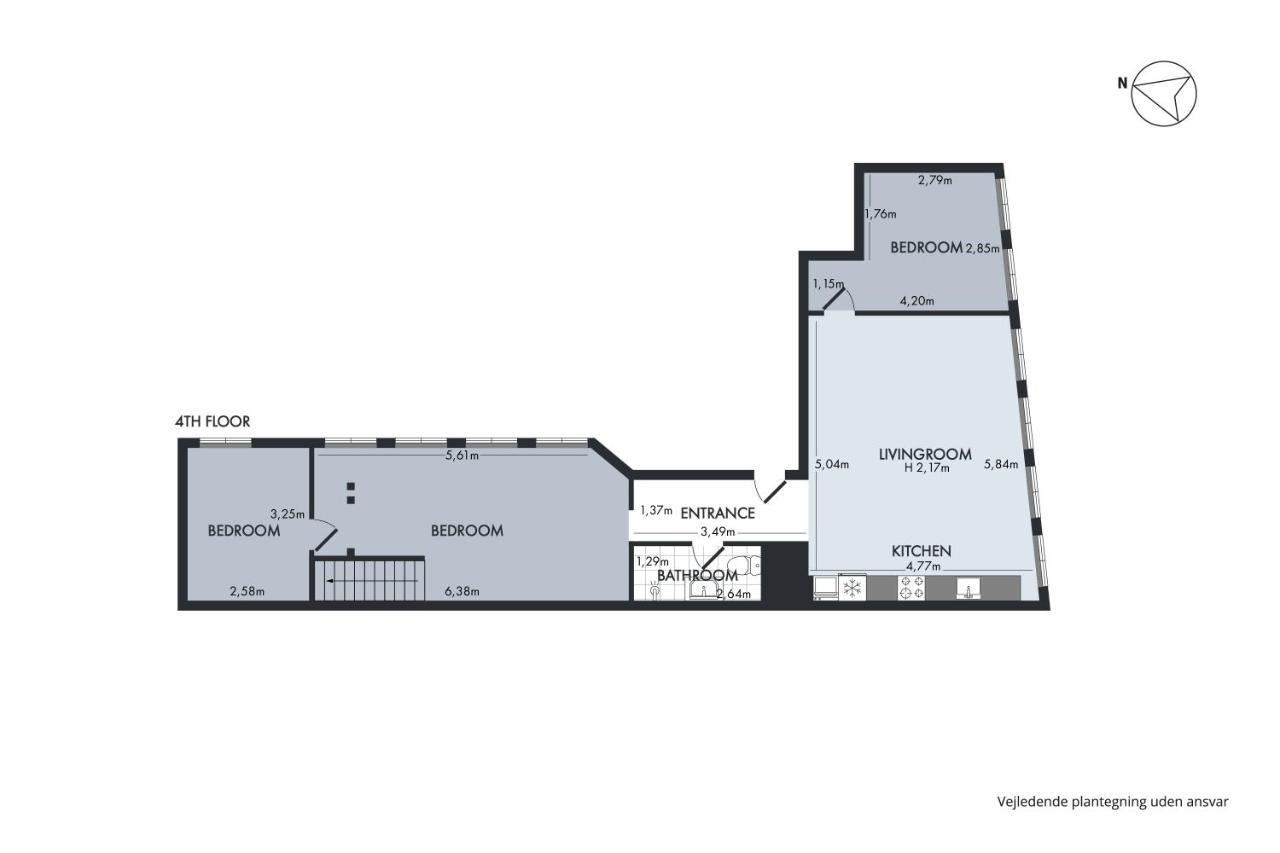 Sanders Regent - Smart Two-Bedroom Apartment Near Central Square Копенгаген Екстер'єр фото
